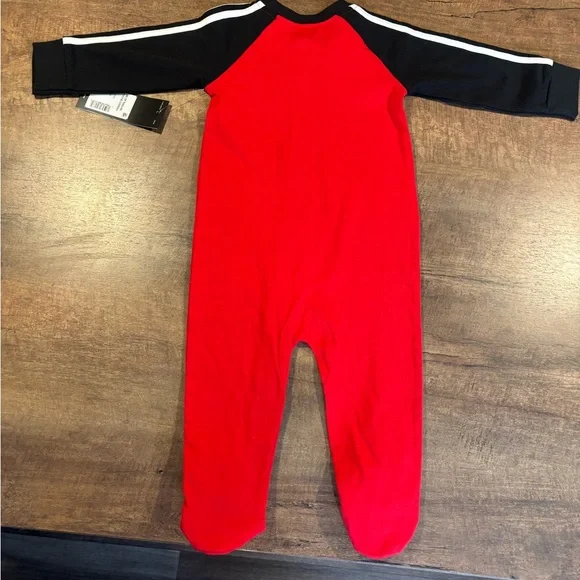 Adidas Kids 9m Red and Black One Piece Coverall NWT - Picture 5 of 5